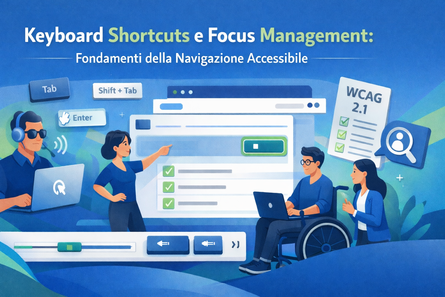 Navigazione accessibile da tastiera: errori critici e focus WCAG utile